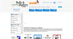 Desktop Screenshot of bulbandbattery.com